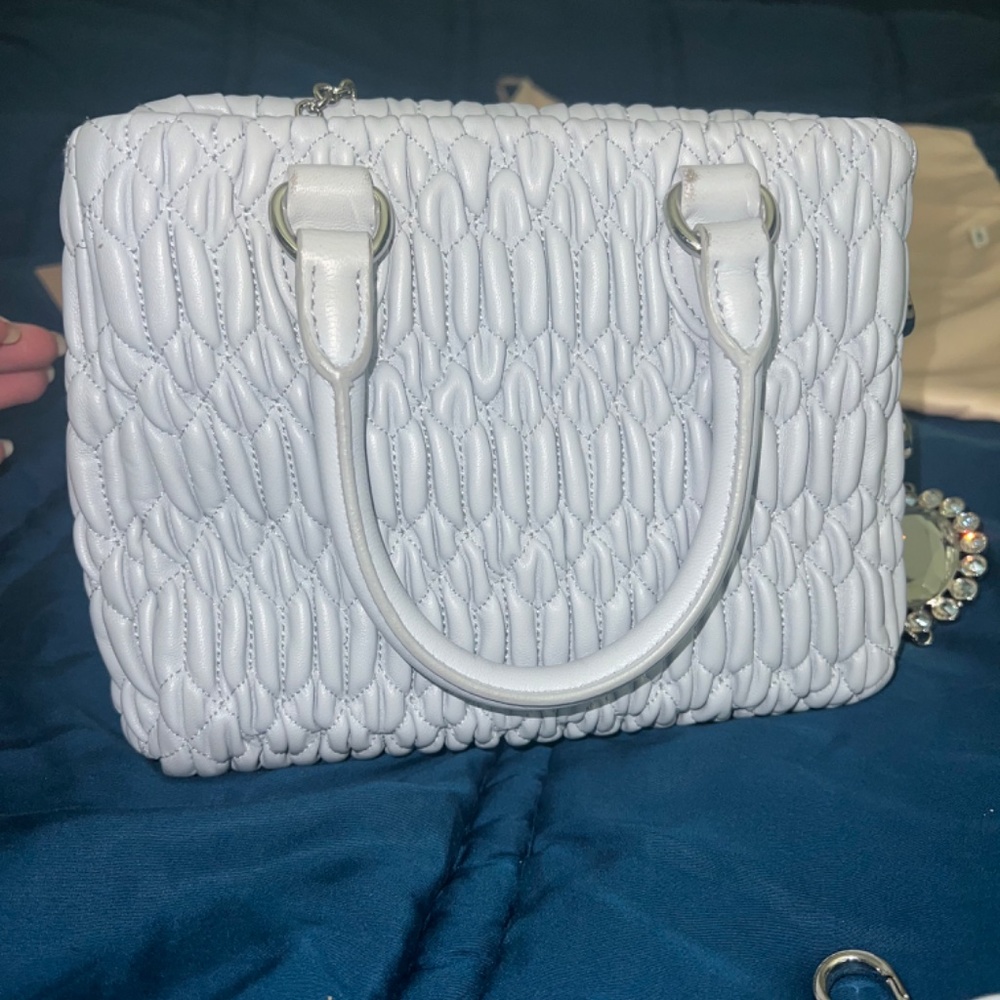 Miu Miu Crystal nappa leather handbag - Picture 4 of 10